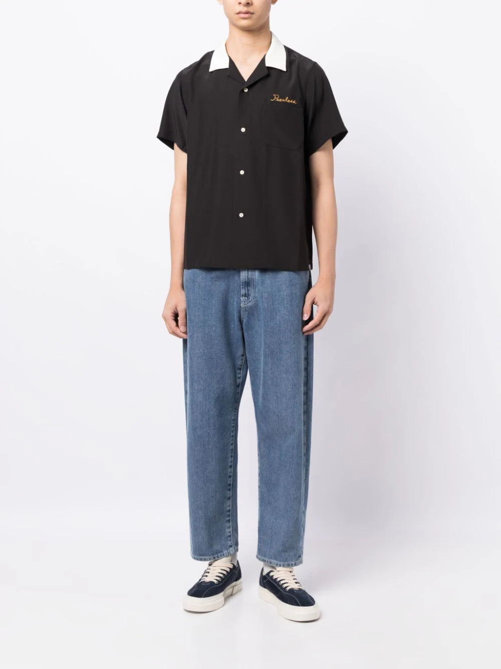 Shop Visvim Hacking Short-sleeve Silk Shirt