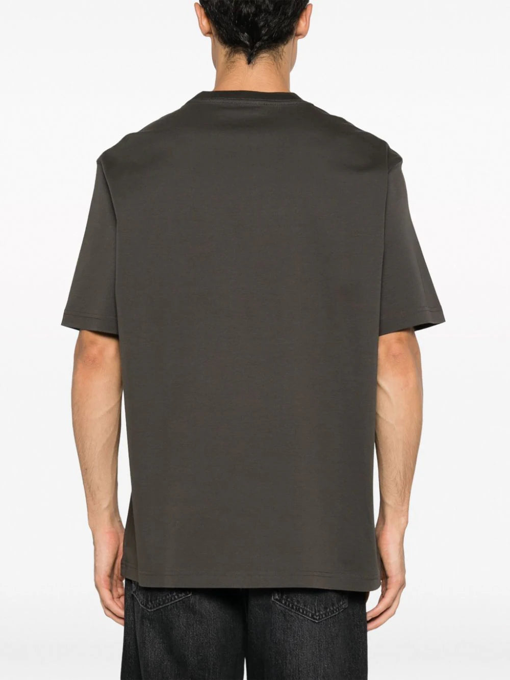 Shop Lanvin Logo-embroidered Cotton T-shirt