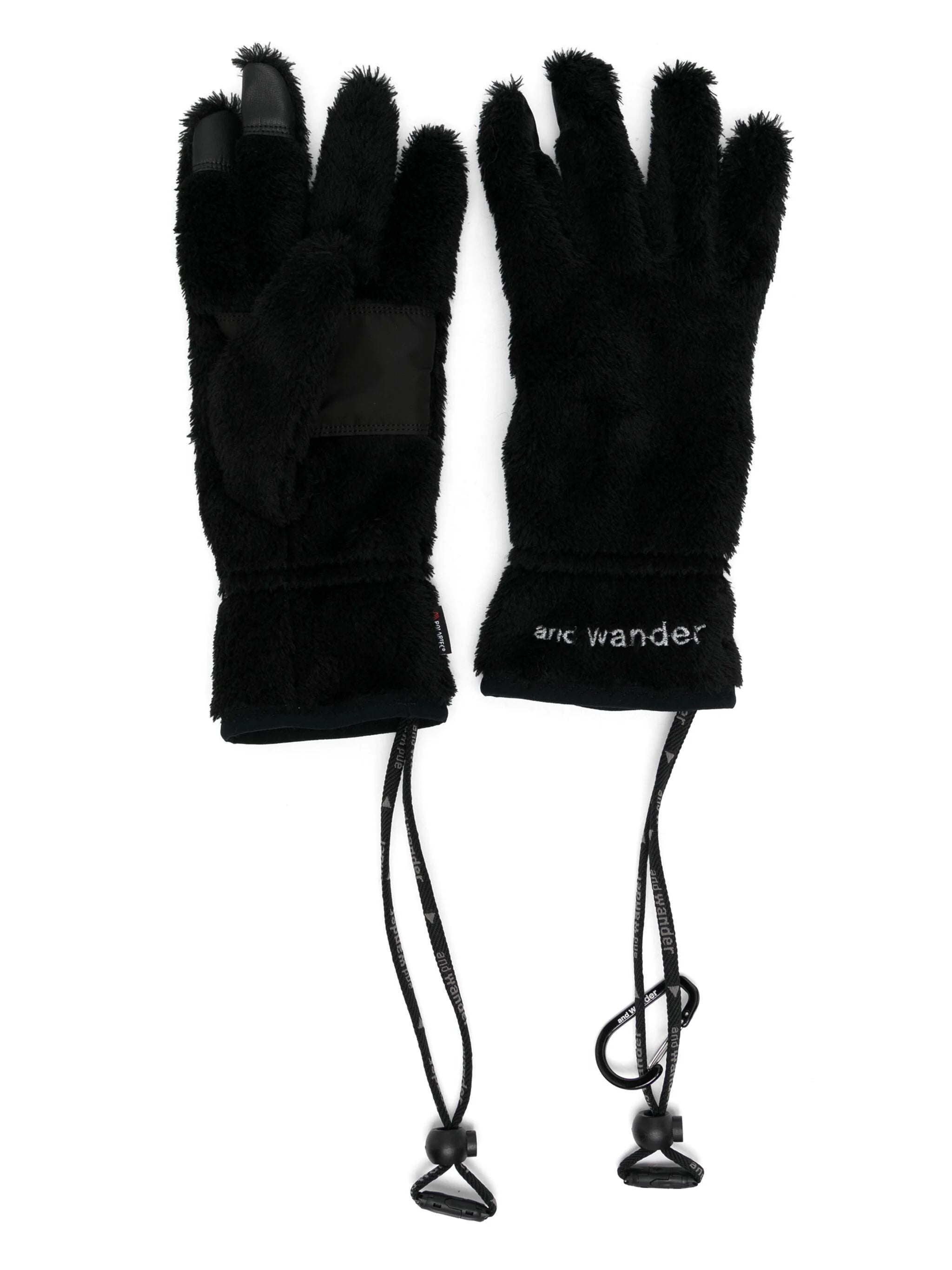 Shop And Wander Logo-embroidered Fleece Gloves