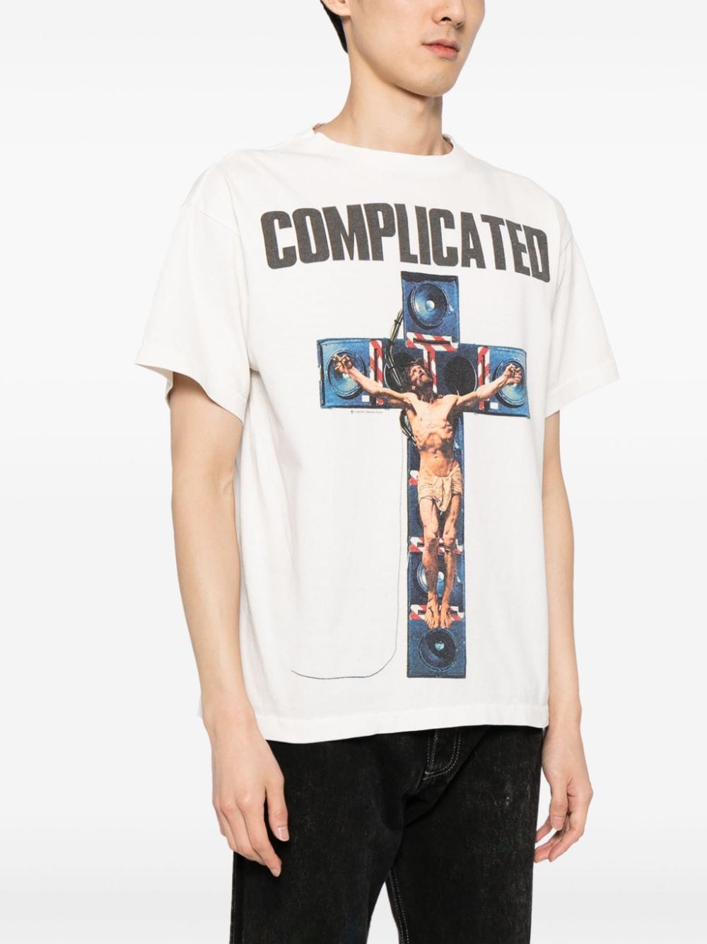 Shop Saint Mxxxxxx Graphic-print Cotton T-shirt