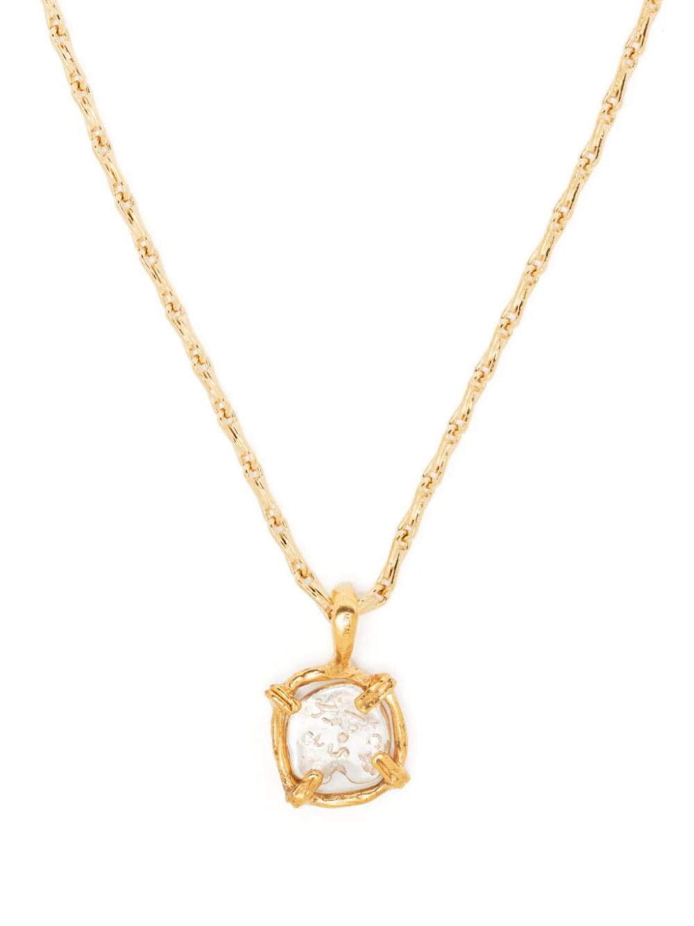 Shop Alighieri Gilded Medallion-pendant Necklace