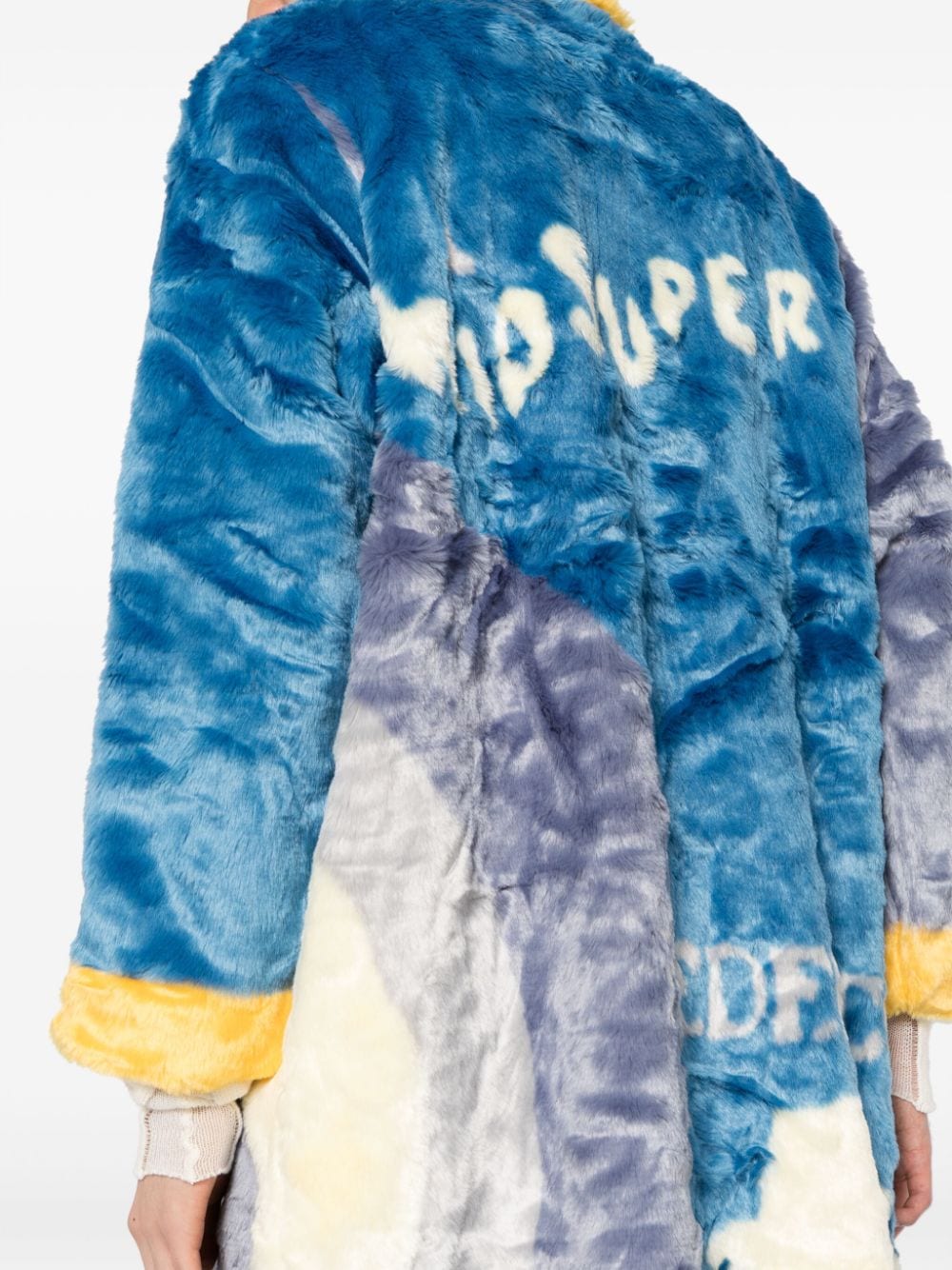 Shop Kidsuper Improv Faux Fur Long Coat