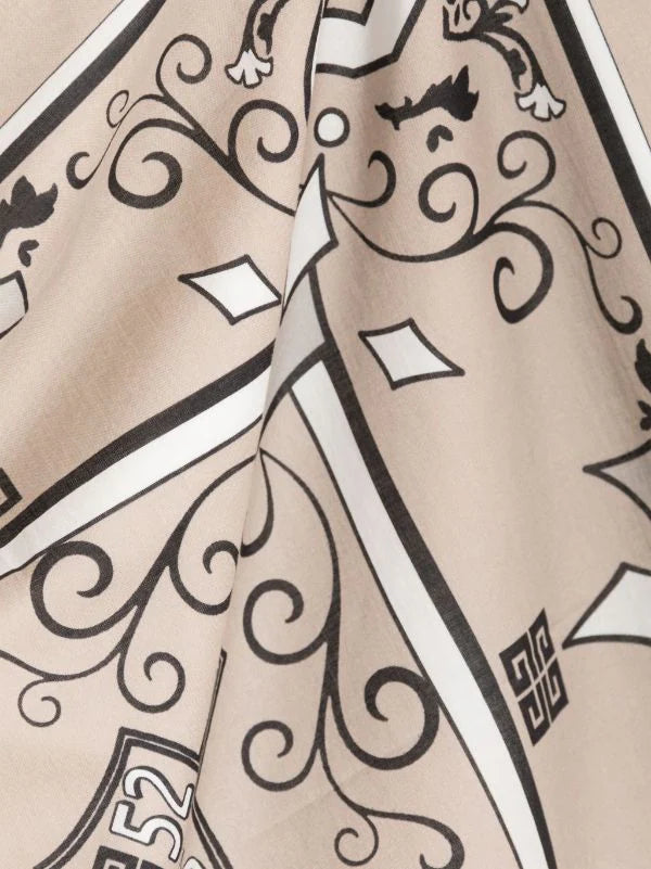 Shop Givenchy Graphic-print Cotton Scarf
