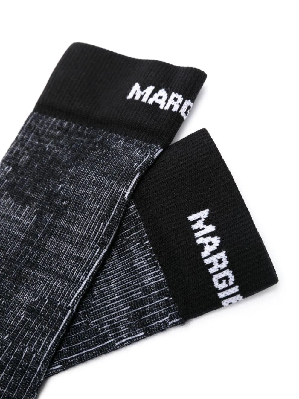 Shop Mm6 Maison Margiela X Salomon Intarsia-knit Logo Socks