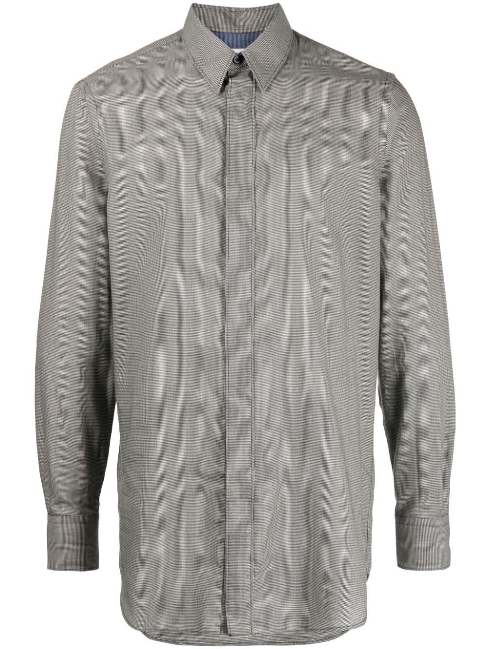Shop Paul Smith Fine-check Cotton Blend Shirt