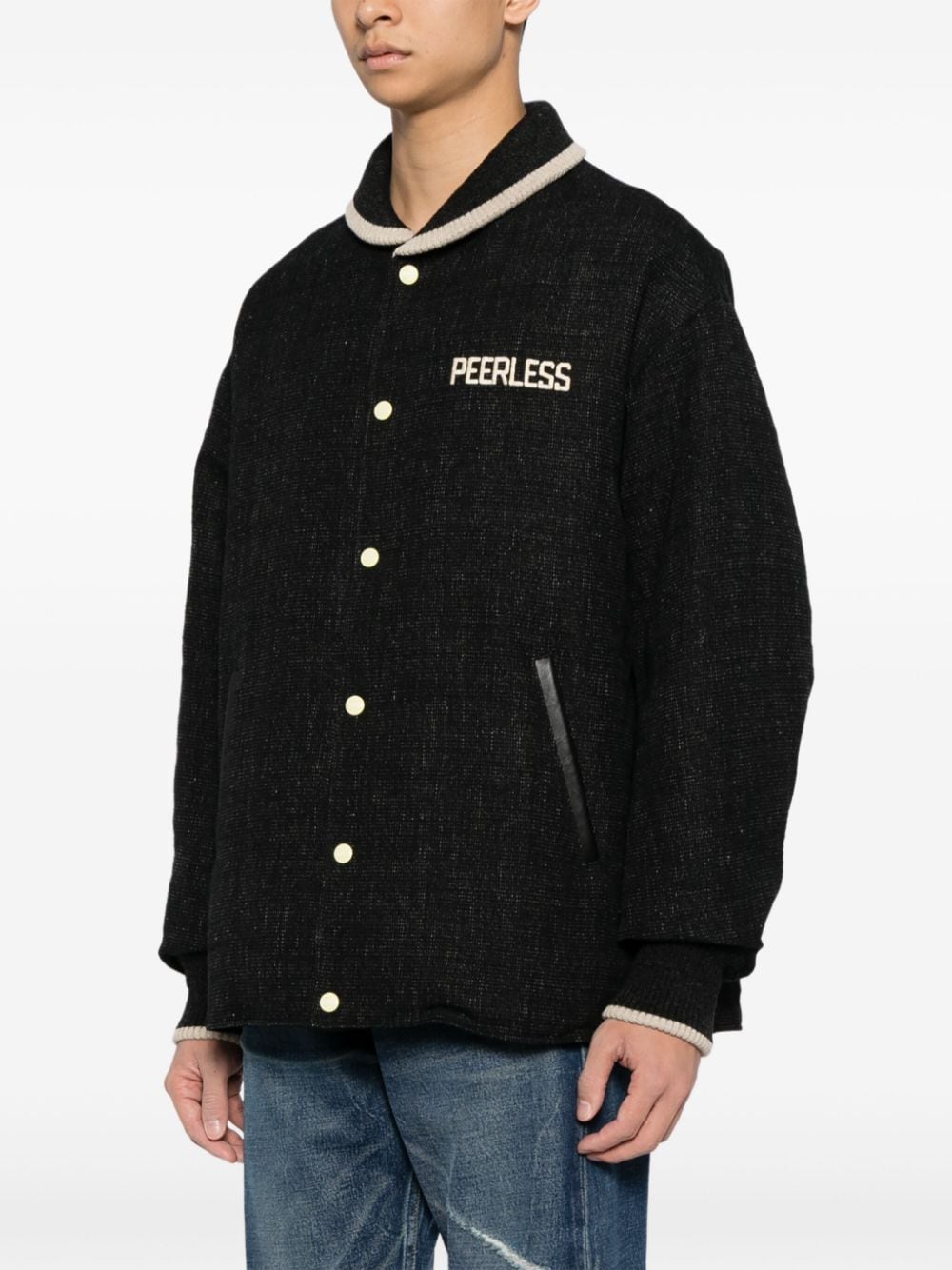 Shop Visvim Ferrand Wool Bomber Jacket
