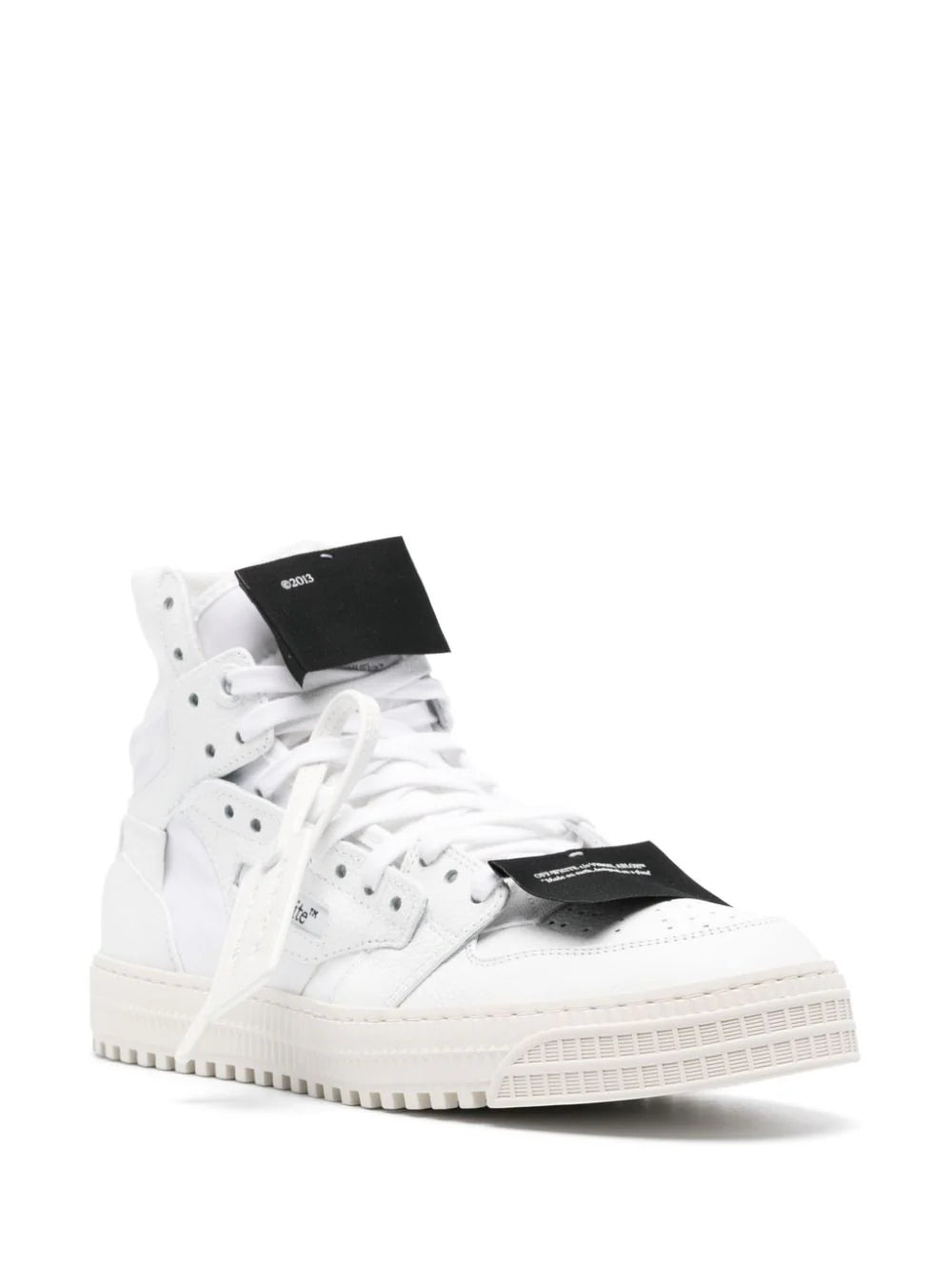 Shop Off-white 3.0 Off Court Leather Sneakers