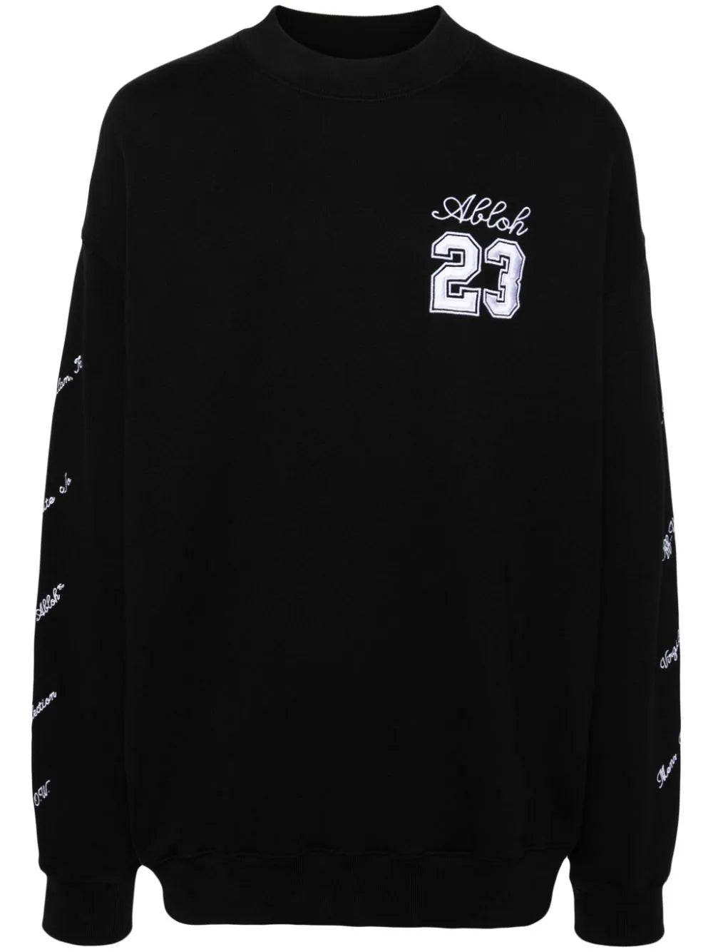 Shop Off-white 23 Logo Skate Cotton Sweatshirt