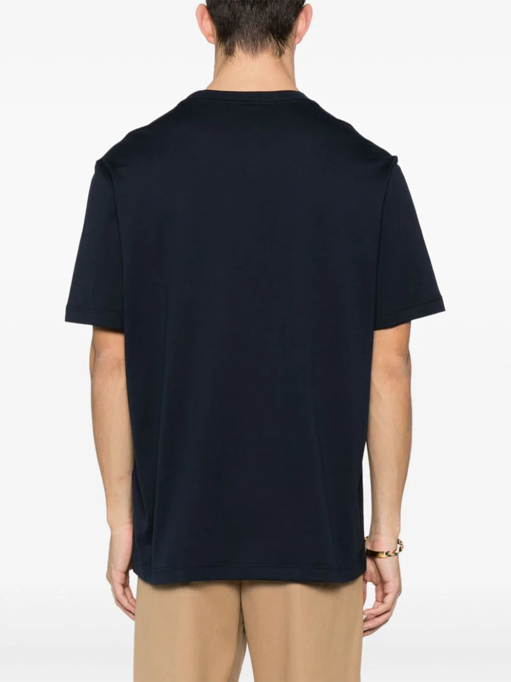 Shop Brioni Embroidered-logo Cotton T-shirt