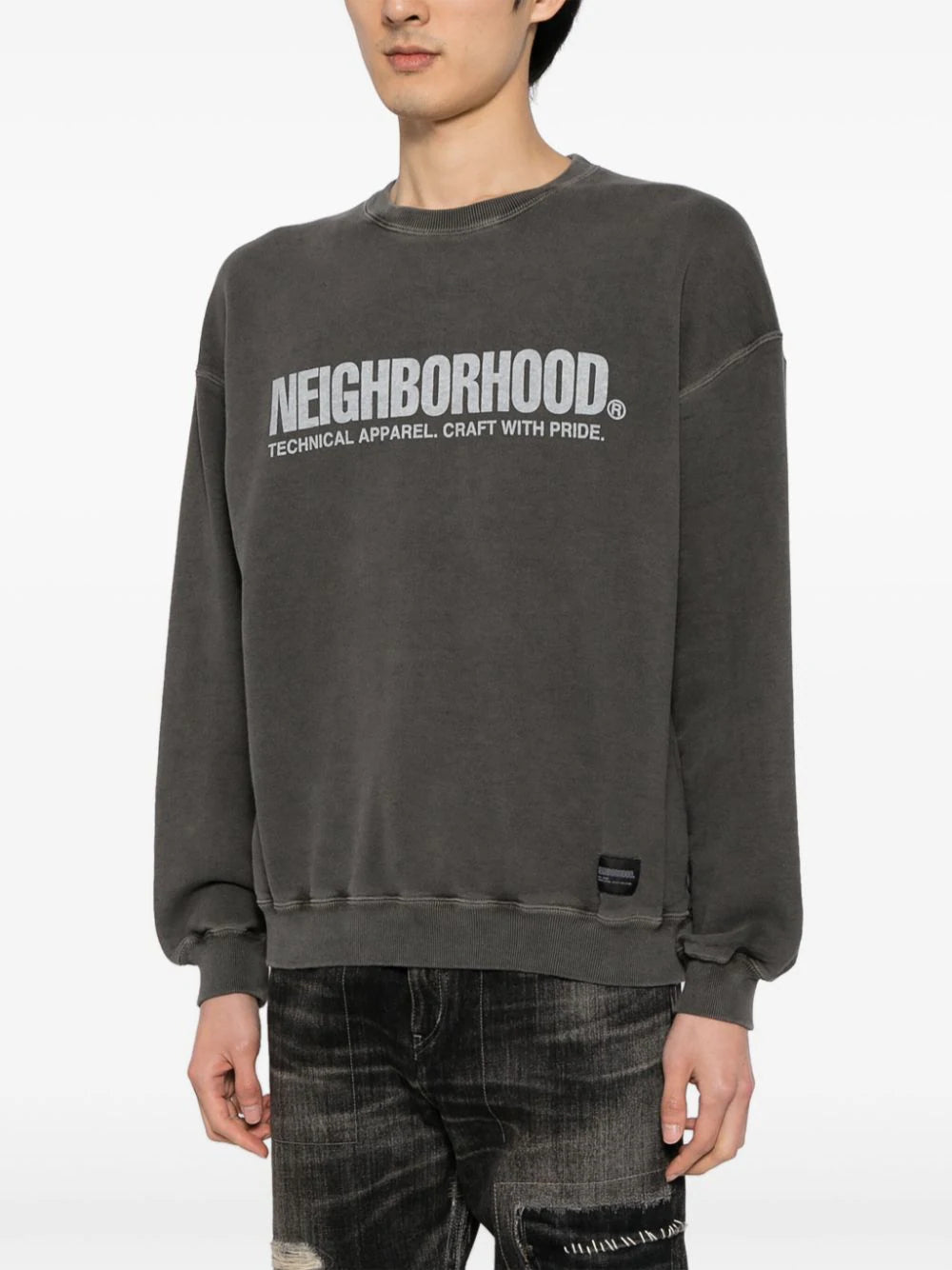 Shop Neighborhood Logo-print Cotton Sweatshirt