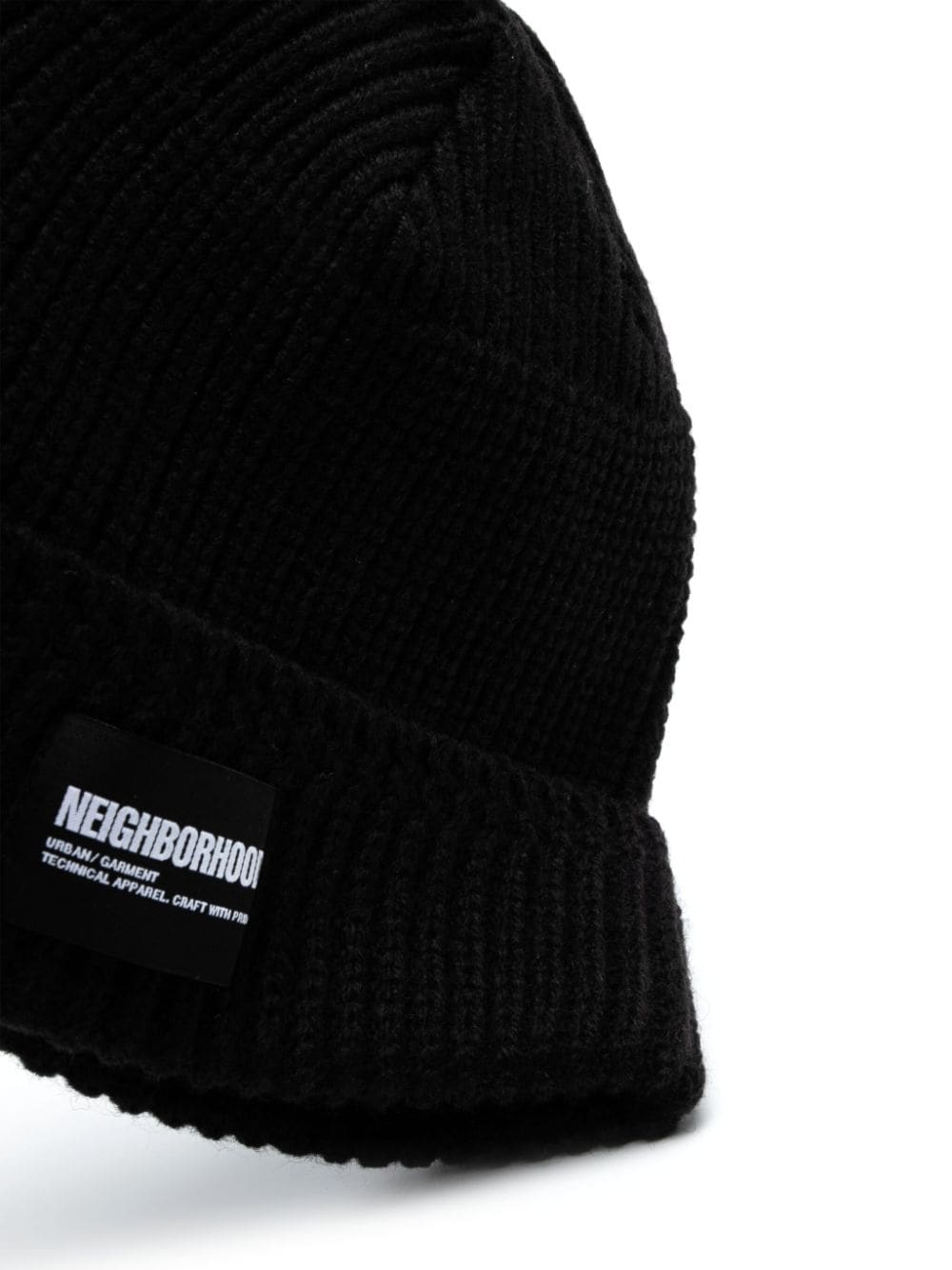 Shop Neighborhood Logo-patch Ribbed-knit Beanie