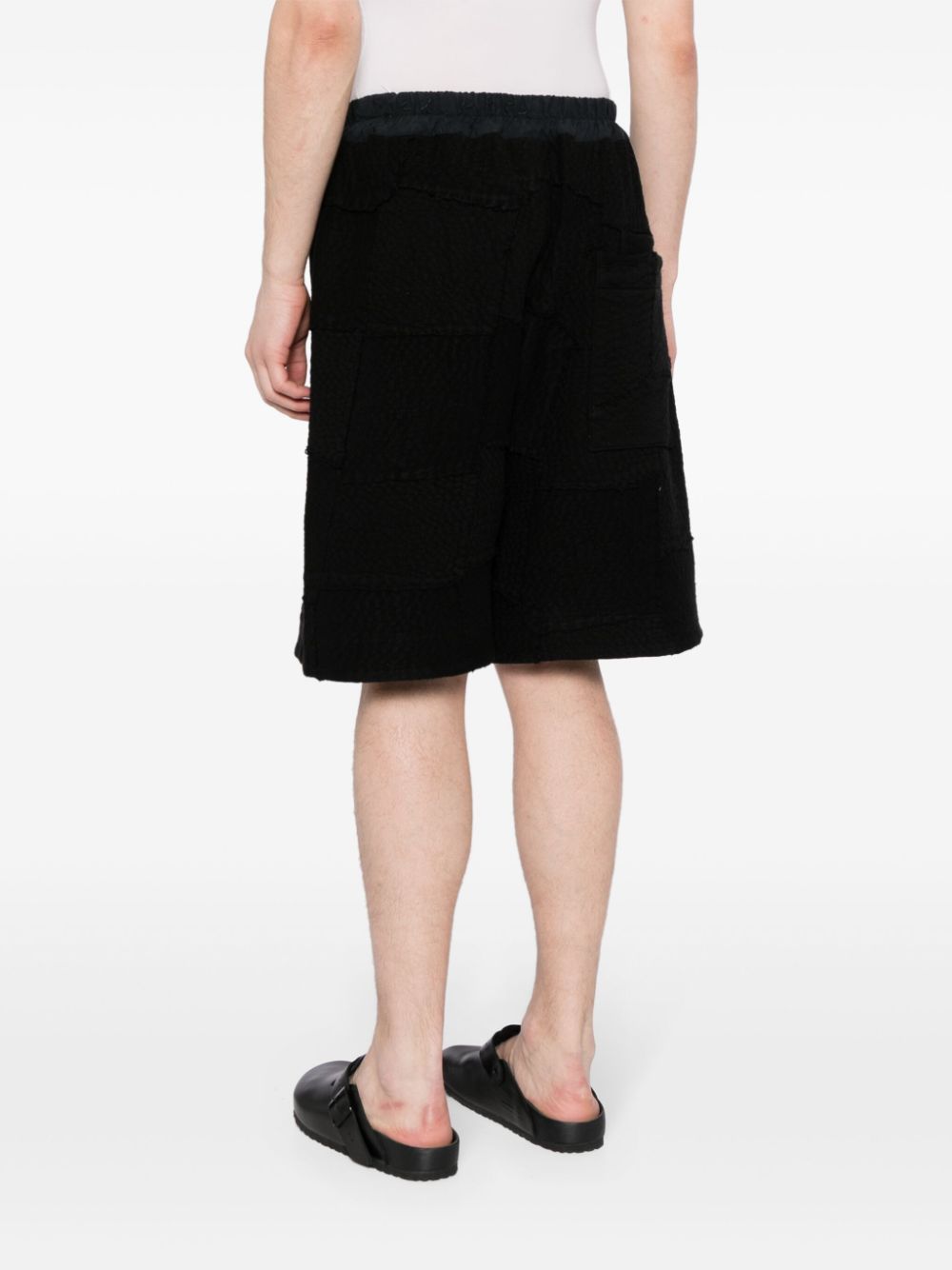 Shop By Walid Elasticated-waistband Cotton Shorts