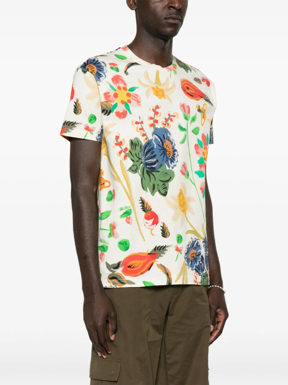 Shop Vivienne Westwood Folklore-print Cotton T-shirt