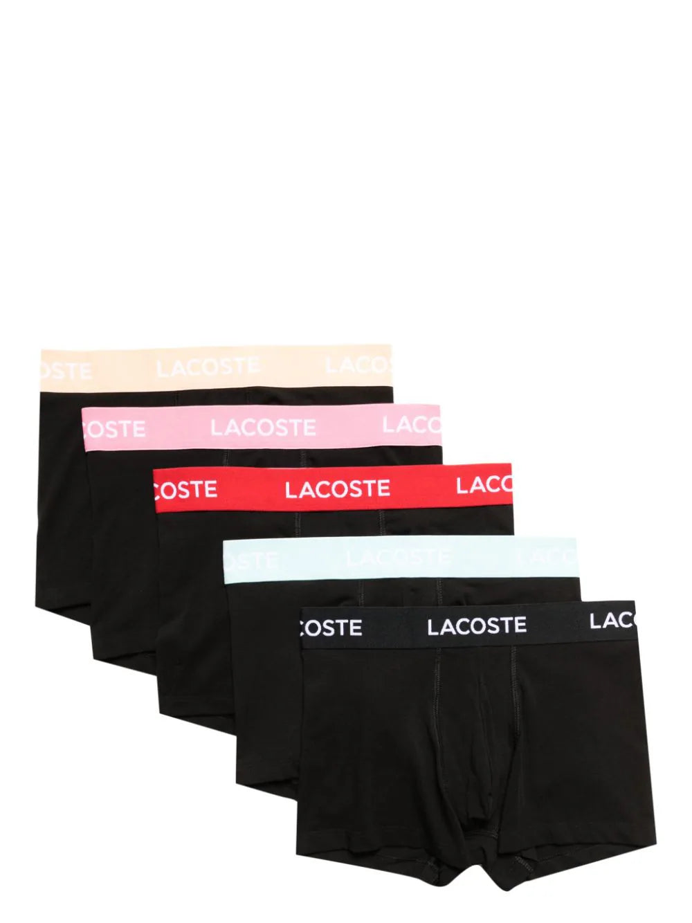 Shop Lacoste Logo-print Boxers (set Of Five)
