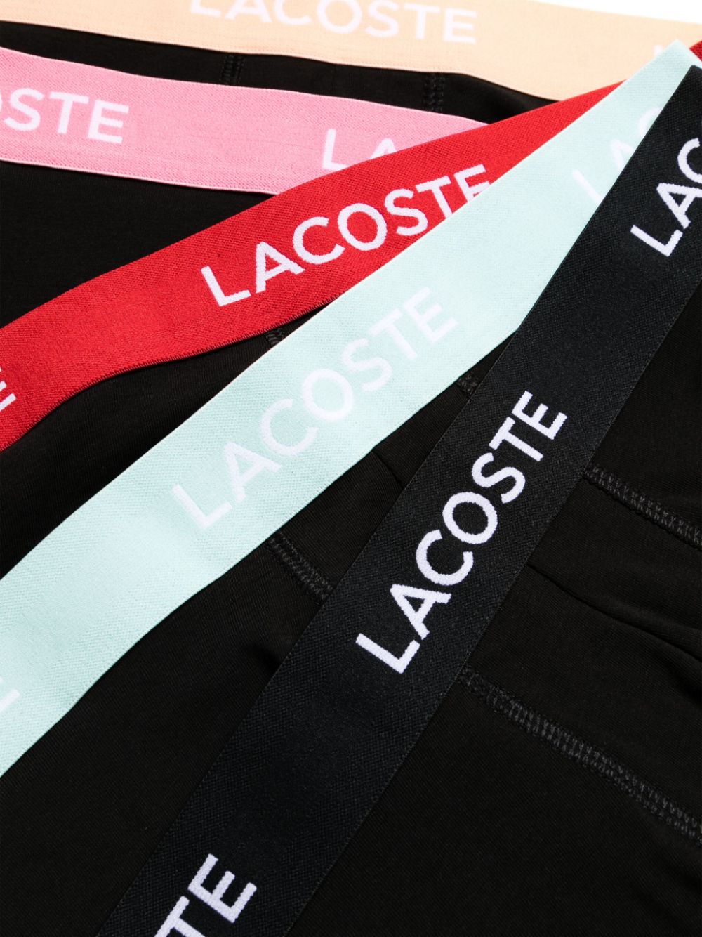 Shop Lacoste Logo-print Boxers (set Of Five)