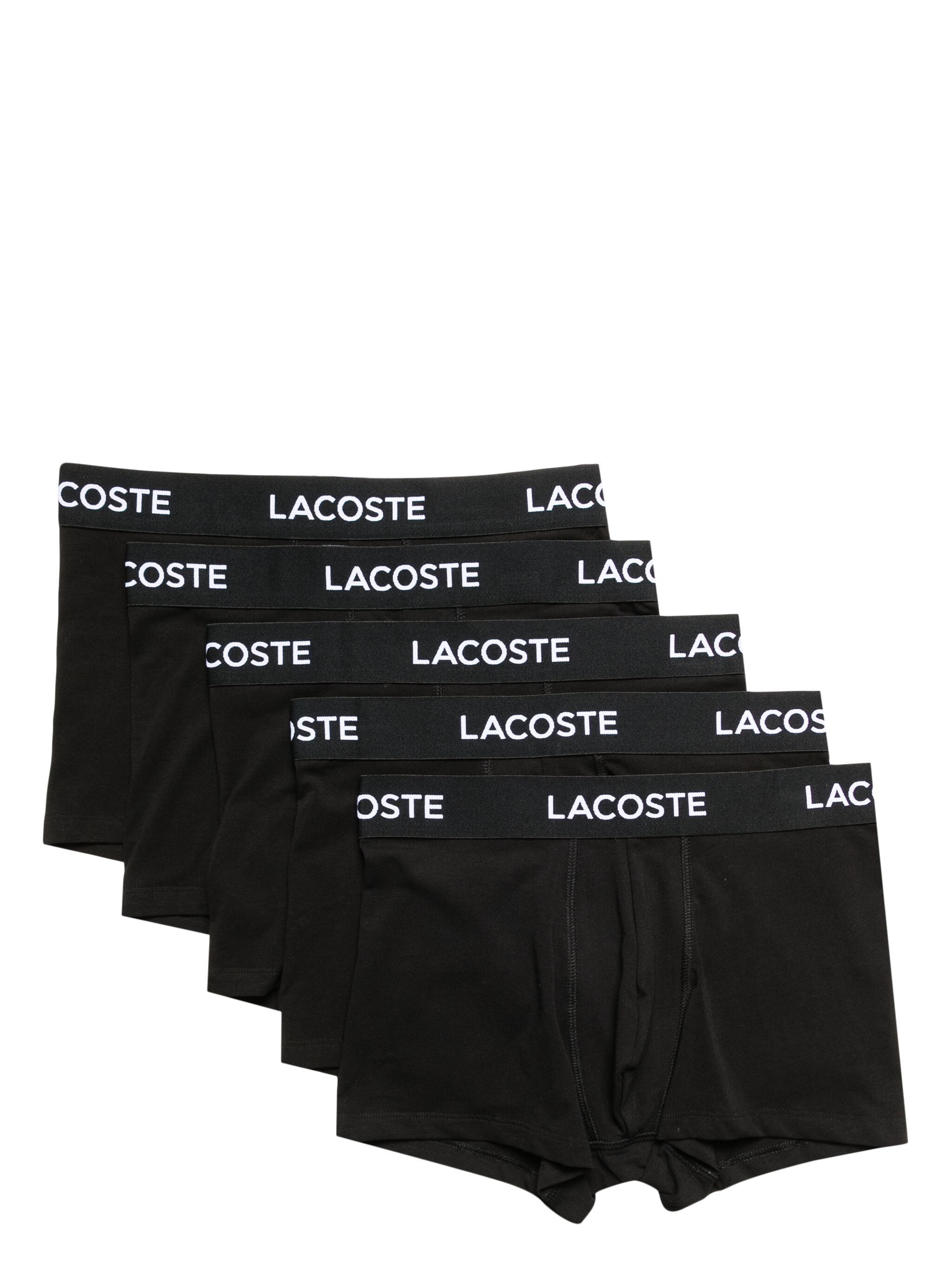 Shop Lacoste Logo-print Cotton Boxers (set Of Five)
