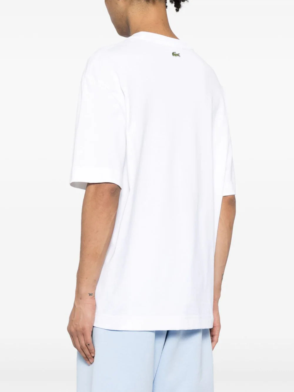 Shop Lacoste Logo-appliqué Cotton T-shirt
