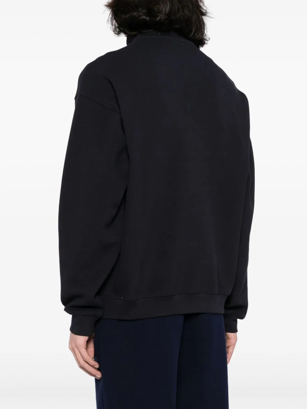 Shop Lacoste Logo-embroidered Zip-up Sweatshirt