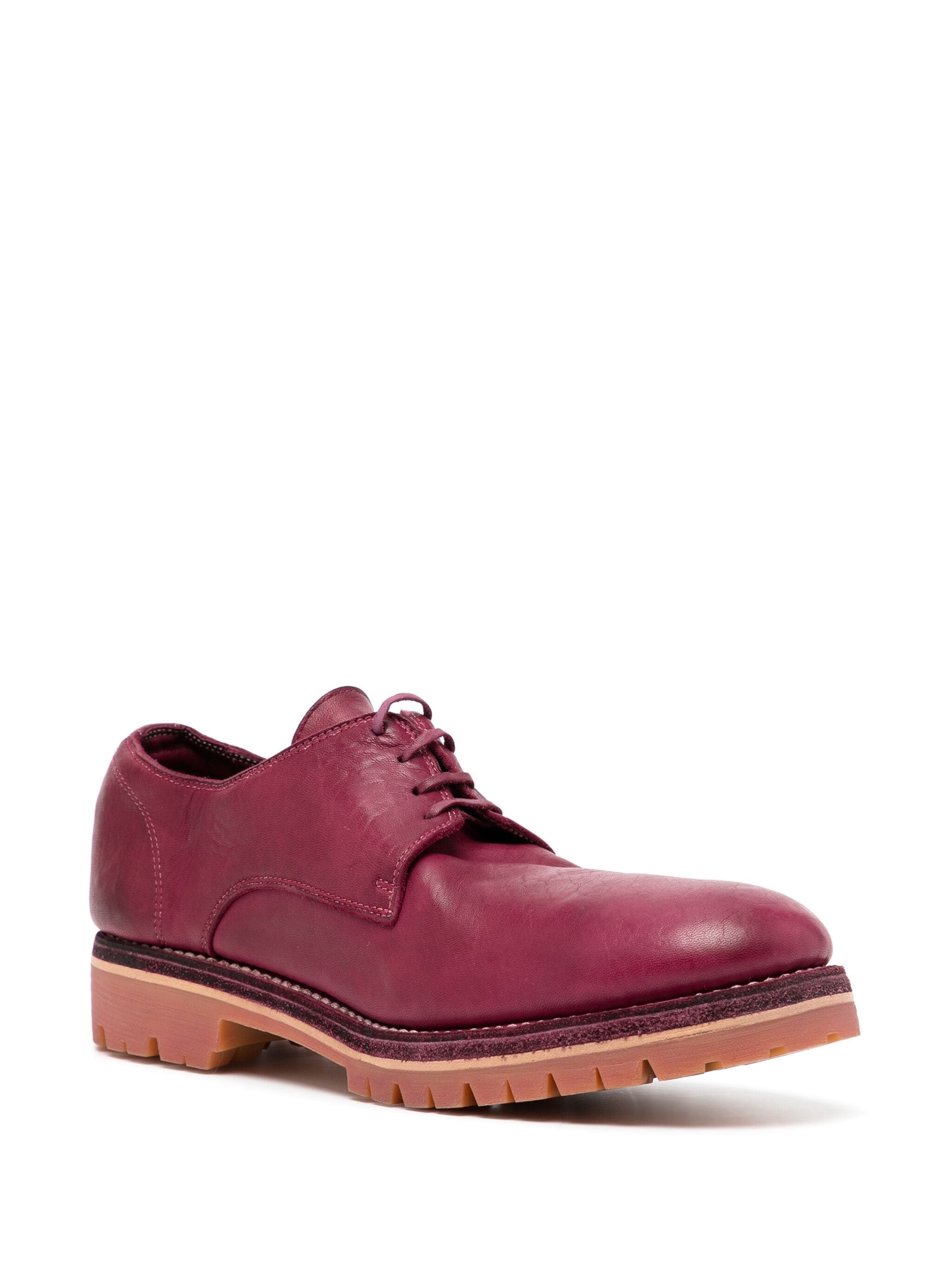 Shop Guidi Horse-leather Derby Shoes