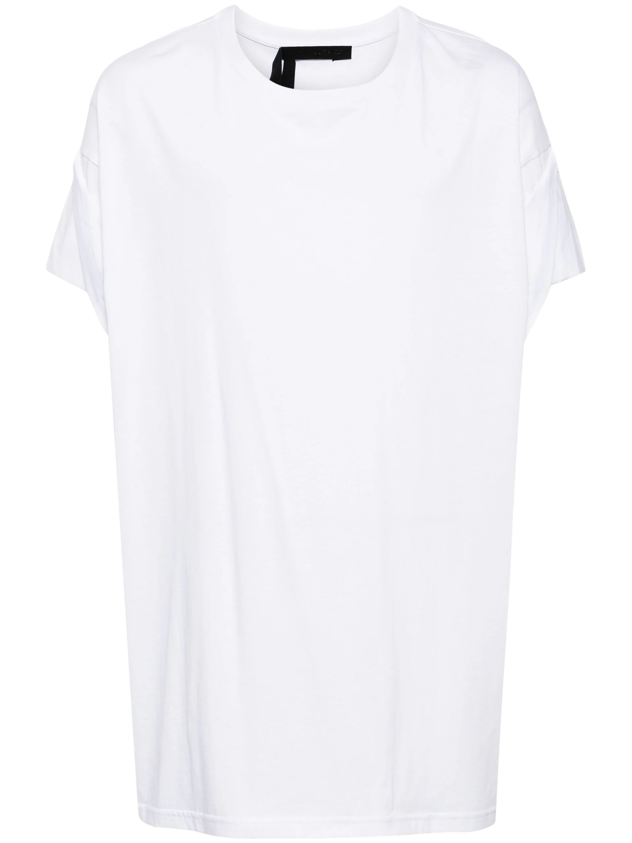 Shop Marina Yee Draped-detail Cotton T-shirt