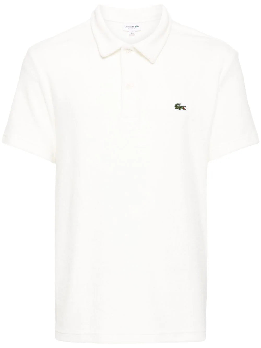 Shop Lacoste Logo-appliqué Velvet Polo Shirt