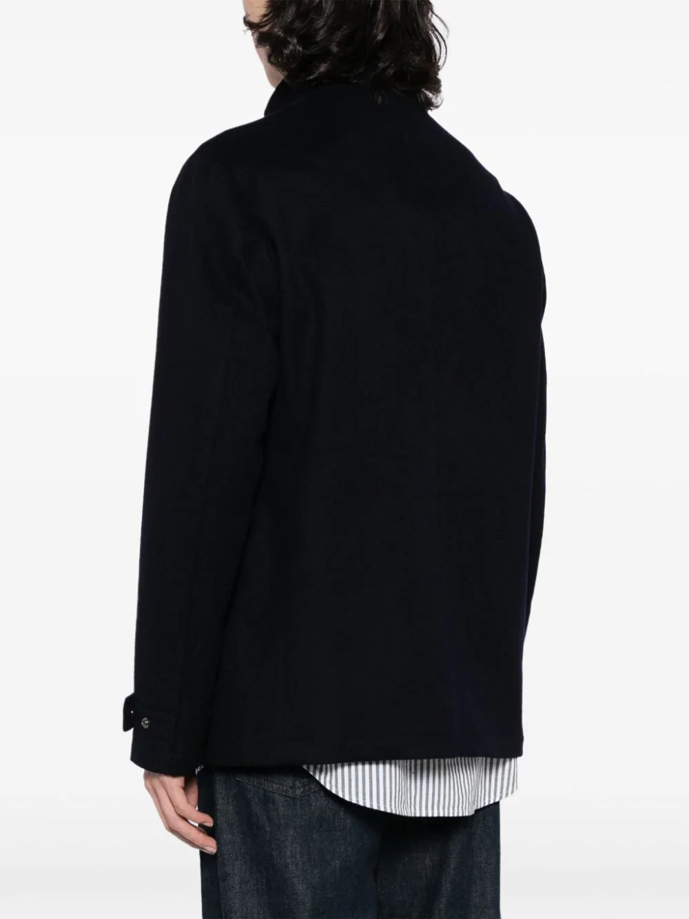 Shop Paul & Shark Cashmere Zip-up Coat