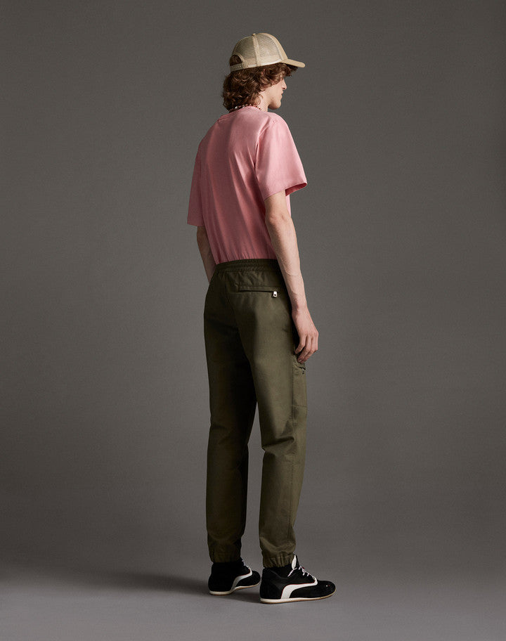 Shop Moncler Genius 2 Moncler 1952 Green Gathered Ankle Trousers