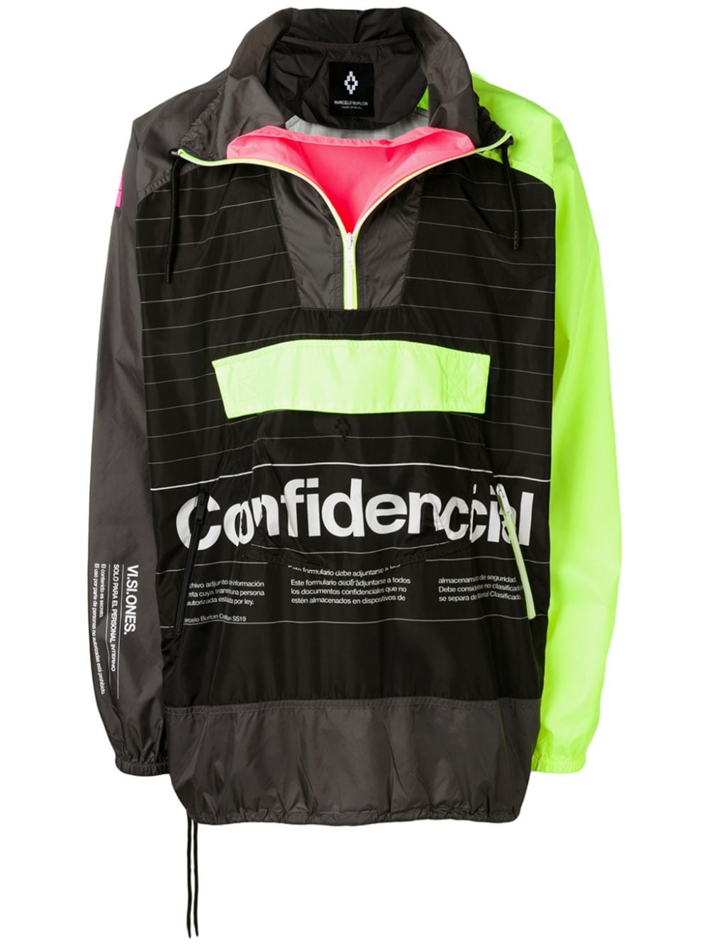 Shop Marcelo Burlon County Of Milan Lettering Windbreaker