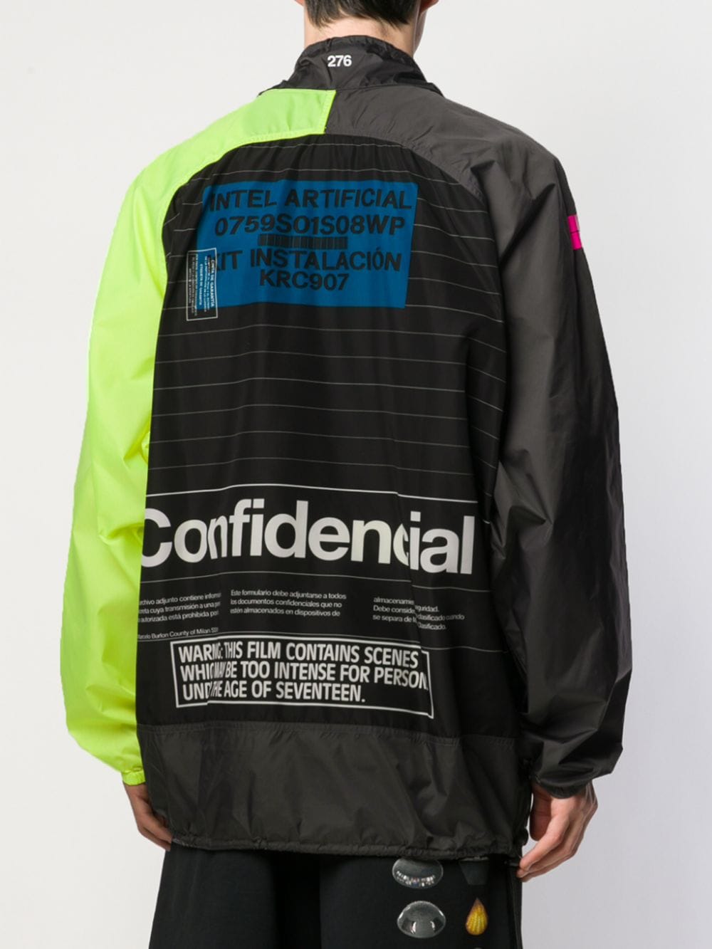 Shop Marcelo Burlon County Of Milan Lettering Windbreaker