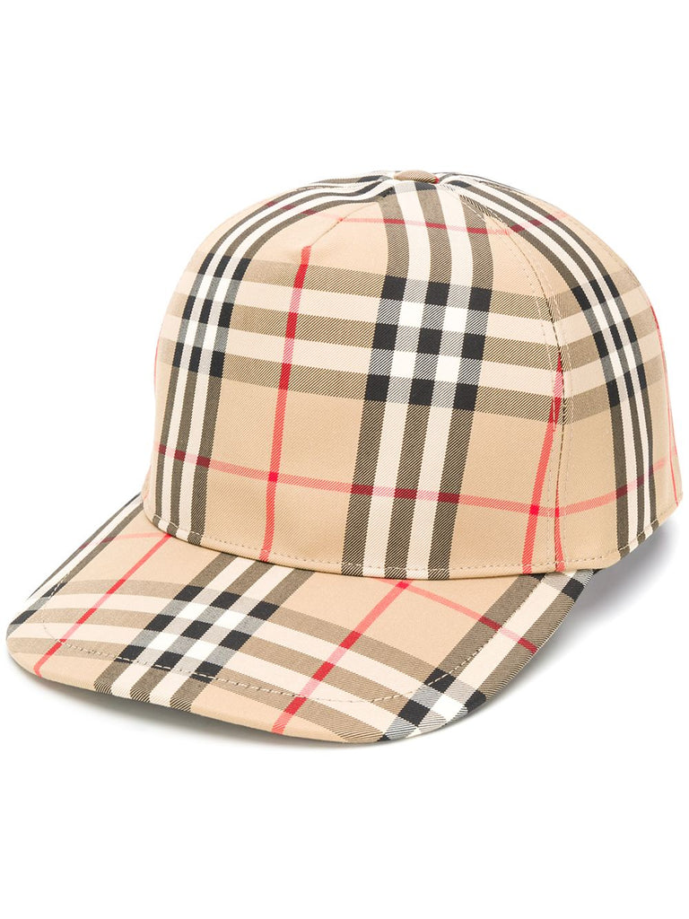 burberry vintage check baseball cap