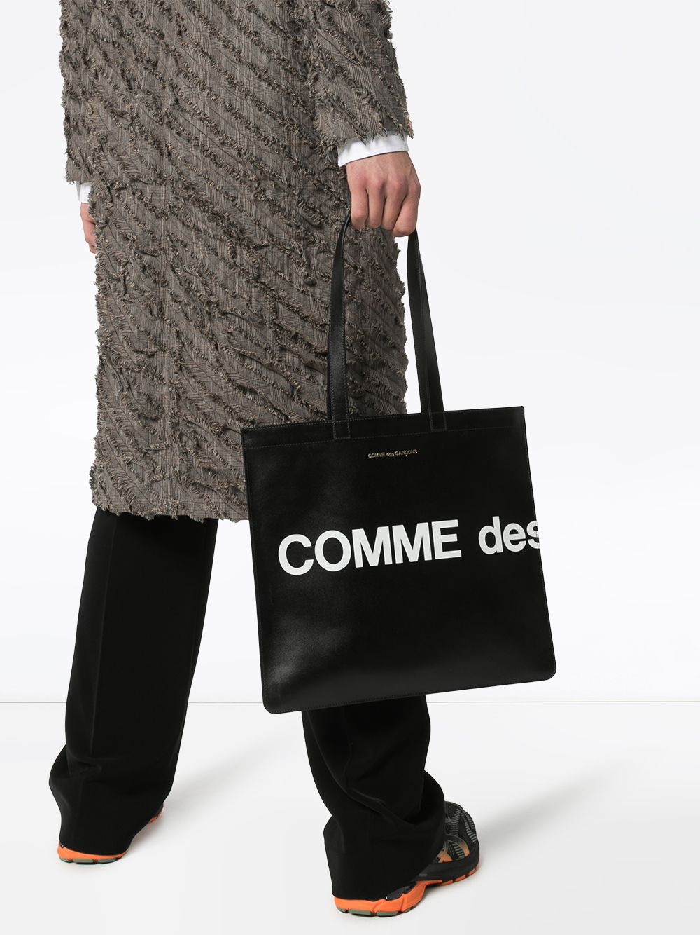 Shop Comme Des Garçons Logo Tote Bag