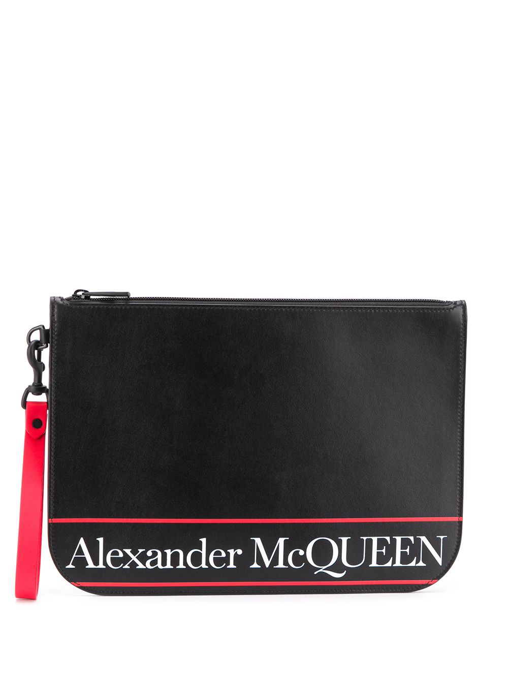 Shop Alexander Mcqueen Logo Clutch Bag