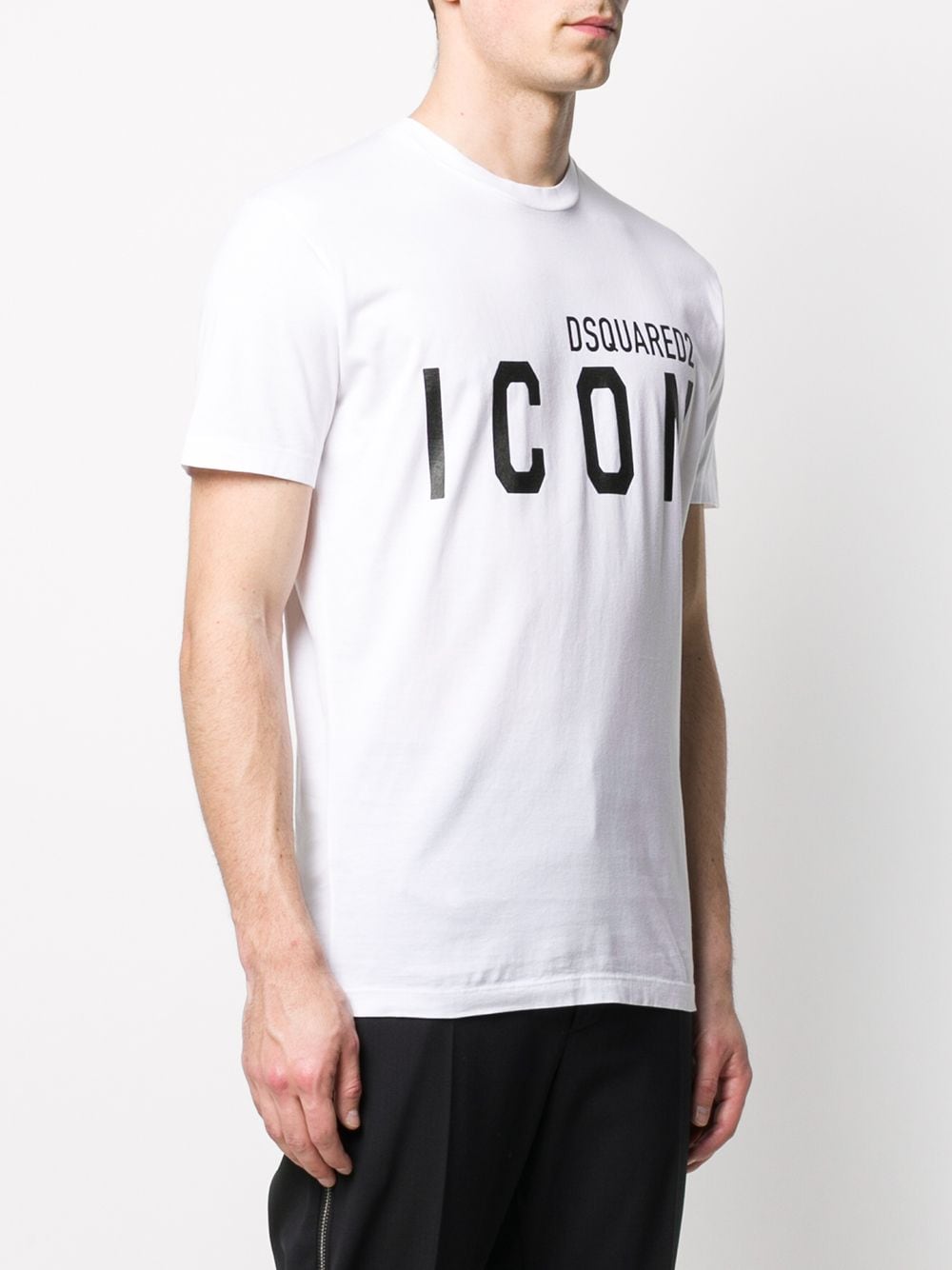 Shop Dsquared2 Icon-print Crew-neck T-shirt