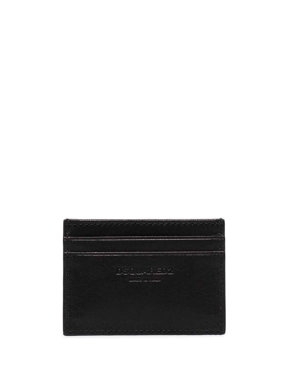 Shop Dsquared2 Icon Logo-print Leather Card Holder