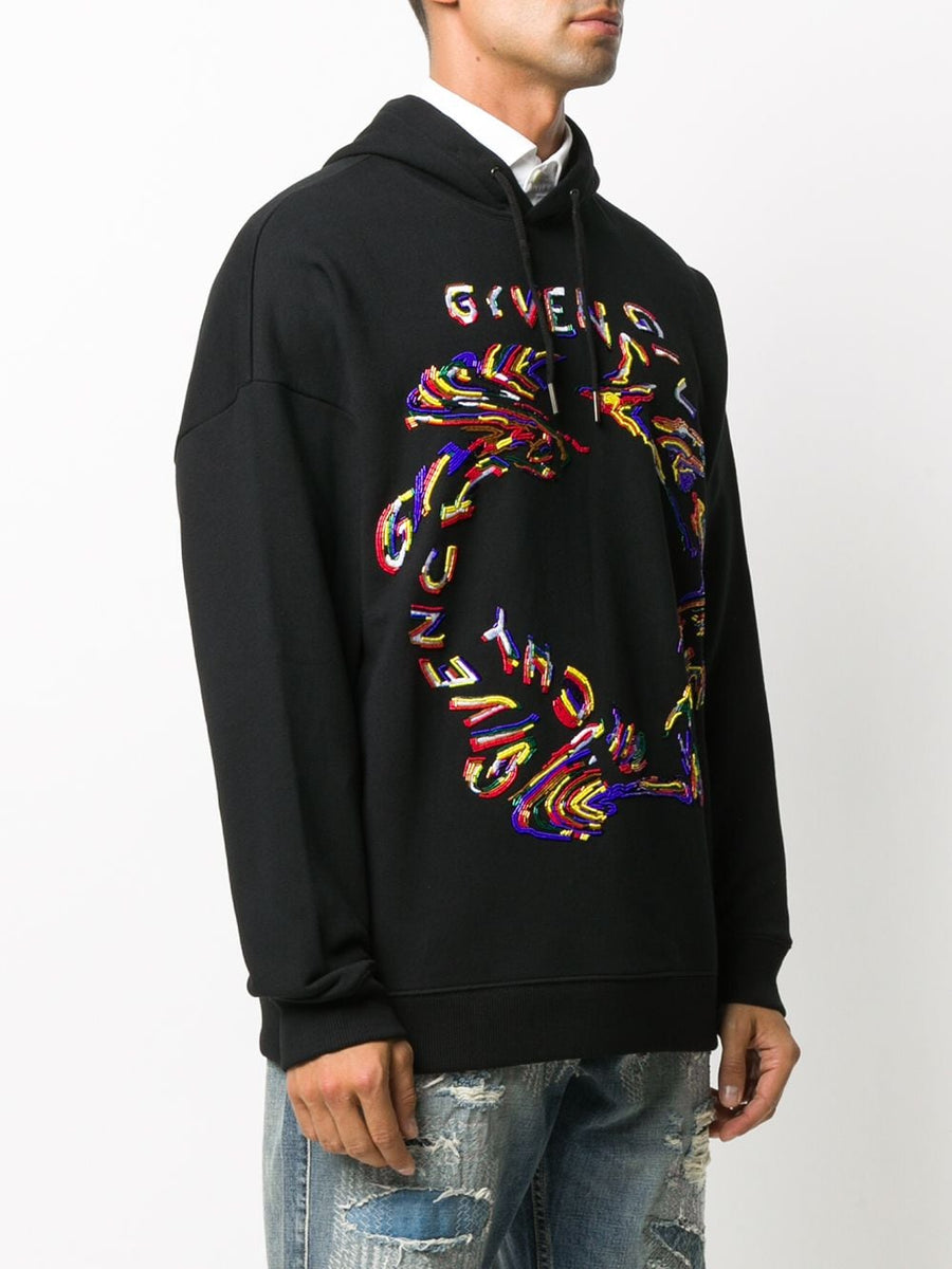 Givenchy Beaded Distorted Logo Hoodie – The Business Fashion