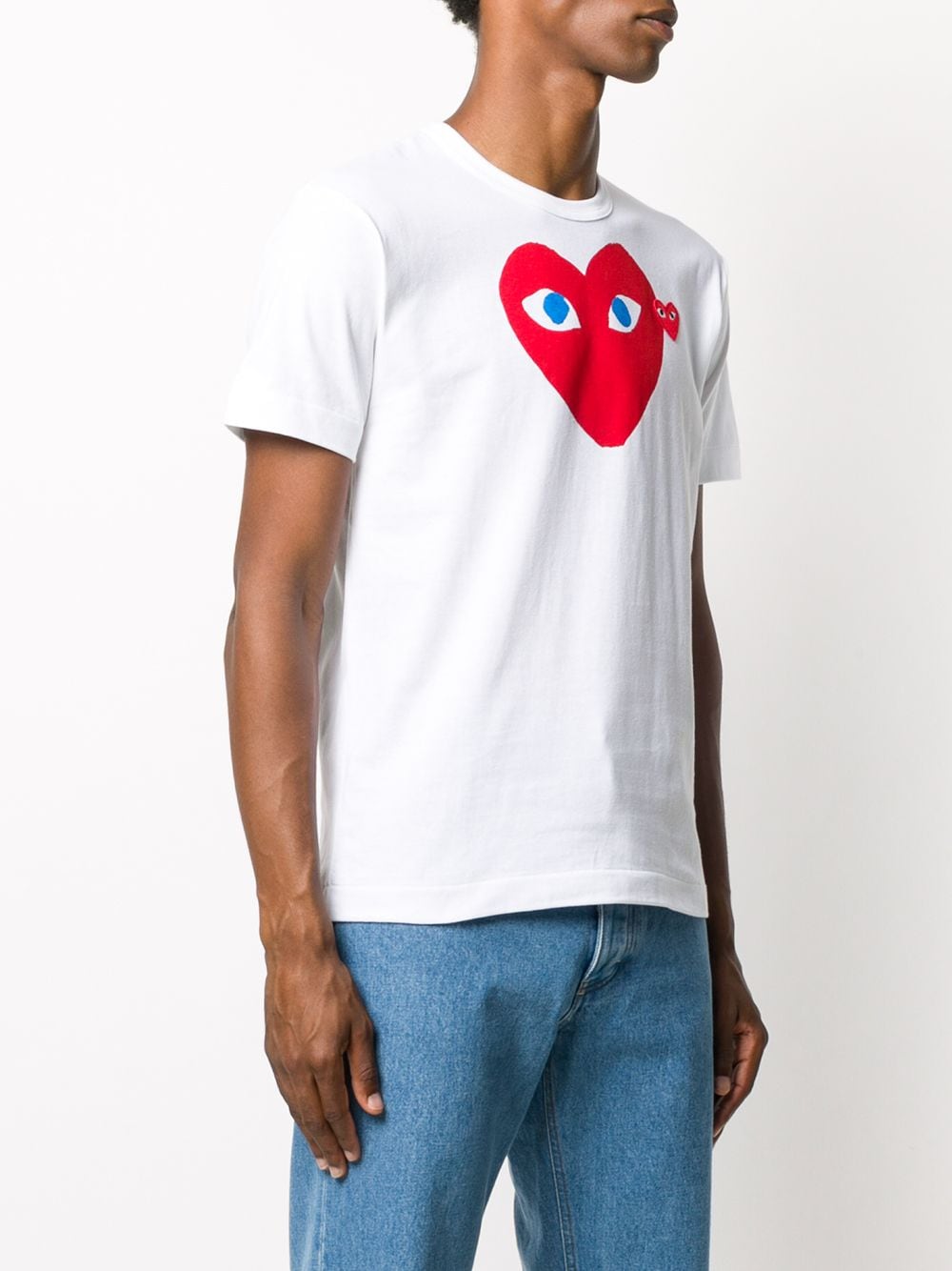 Shop Comme Des Garçons Play Heart Logo T-shirt