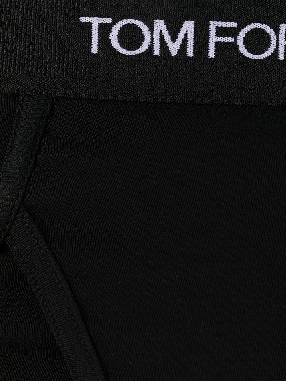 Shop Tom Ford Logo Waistband Briefs