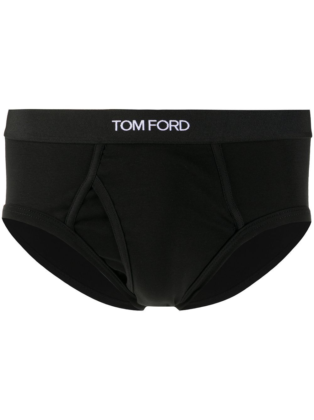 Shop Tom Ford Logo Waistband Briefs