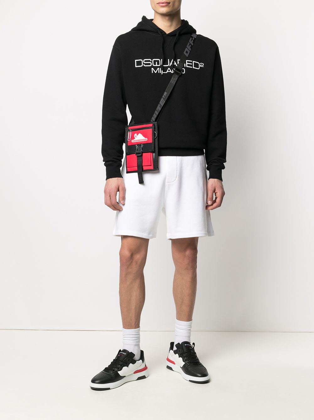 Shop Dsquared2 Icon Knee-length Track Shorts