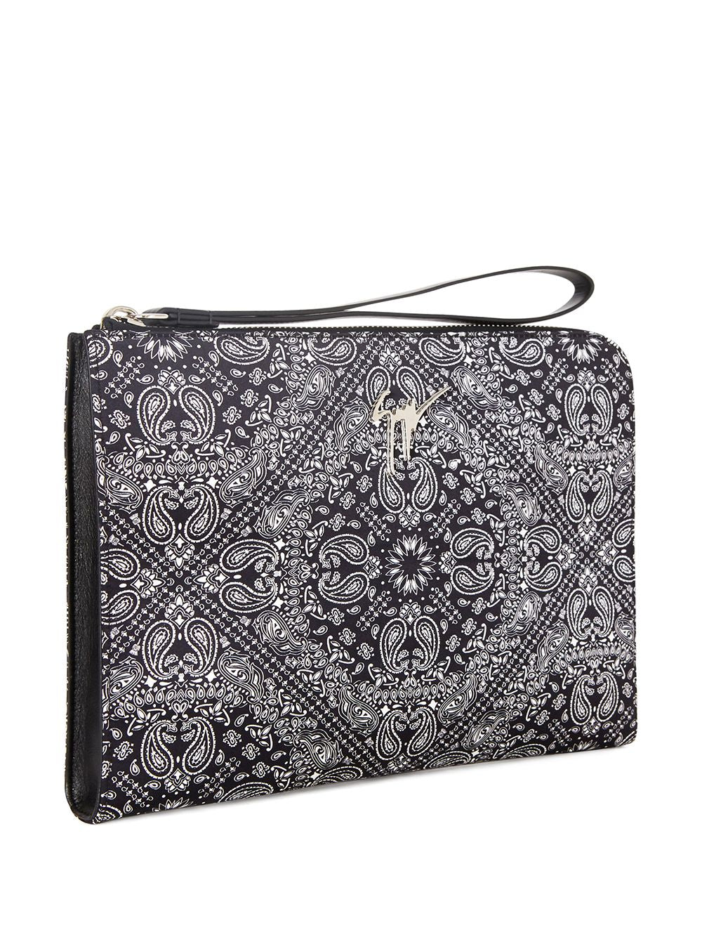 Shop Giuseppe Zanotti Fabian Paisley Print Clutch