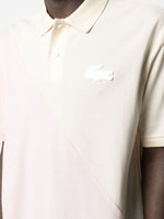 Logo-Patch Two-Tone Polo Shirt