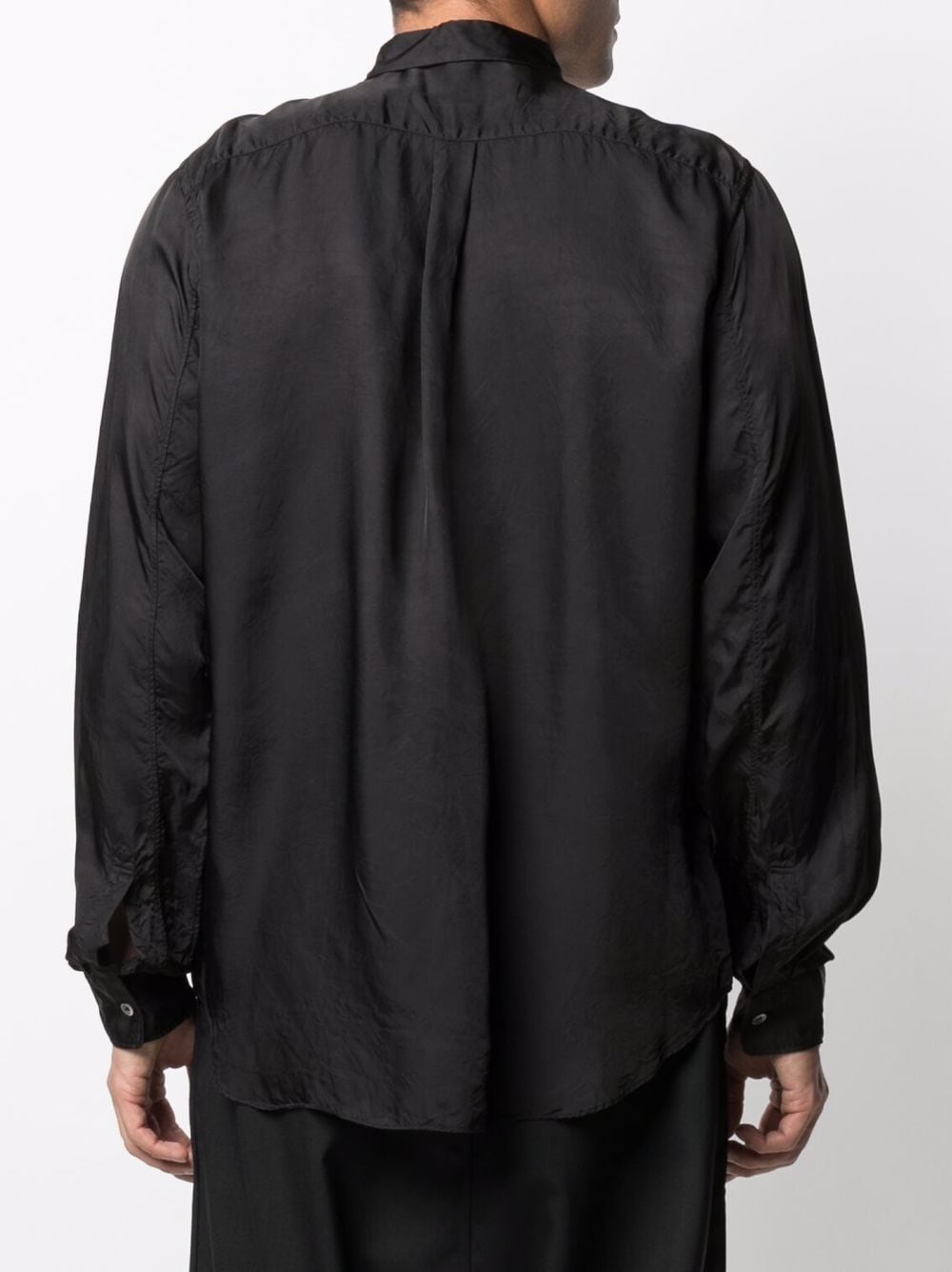 Shop Black Comme Des Garçons Embroidered-detail Shirt