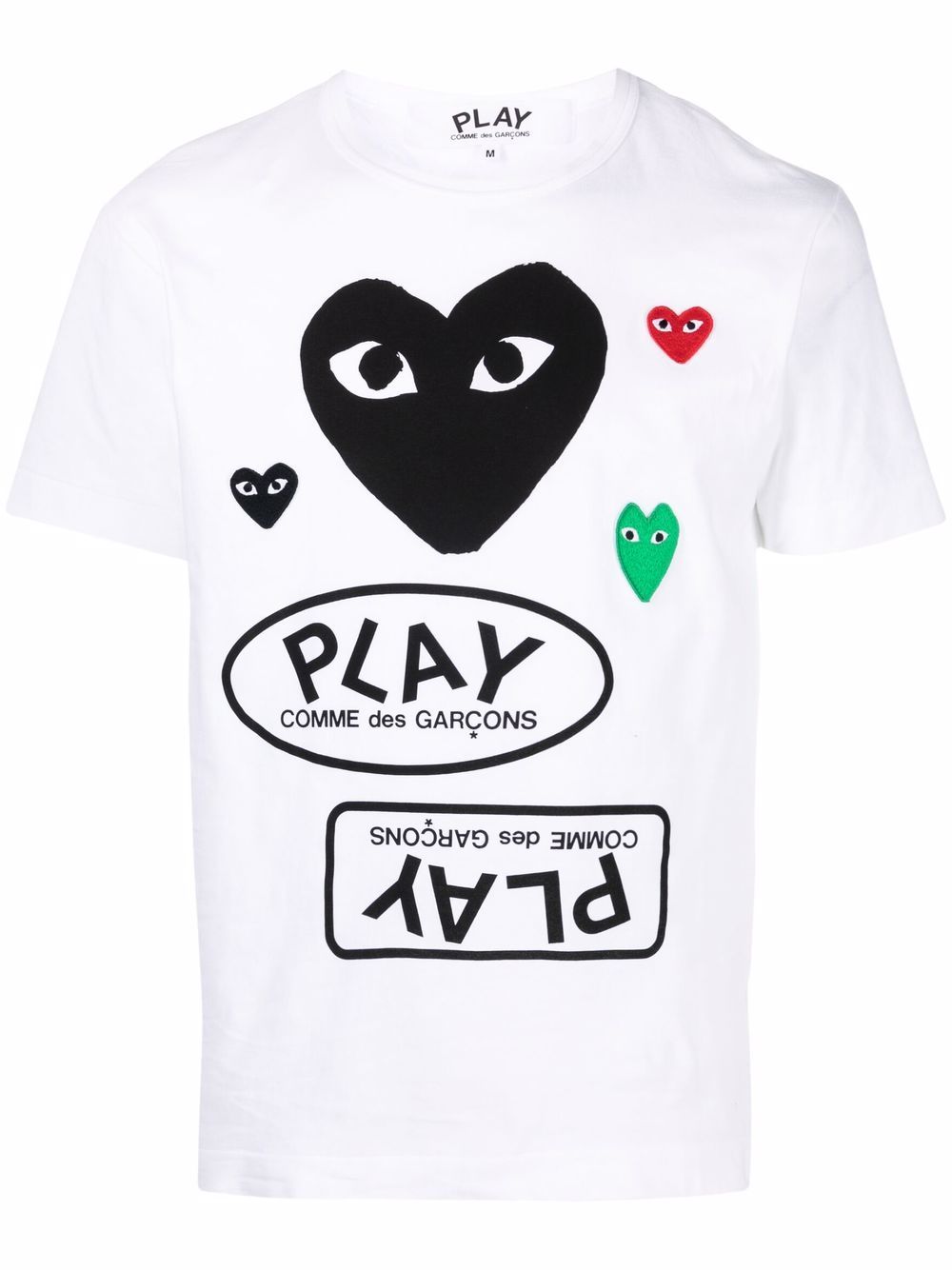 Shop Comme Des Garçons Play Heart Logo-print T-shirt