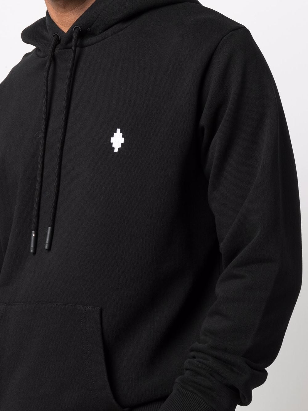 Shop Marcelo Burlon County Of Milan Embroidered Cross Logo Hoodie