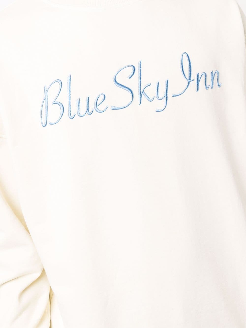 Shop Blue Sky Inn Logo-embroidered Cotton Sweatshirt