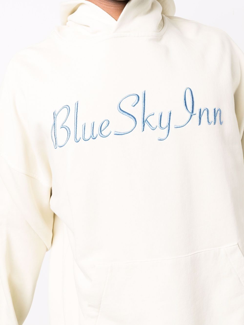 Shop Blue Sky Inn Logo-embroidered Cotton Hoodie