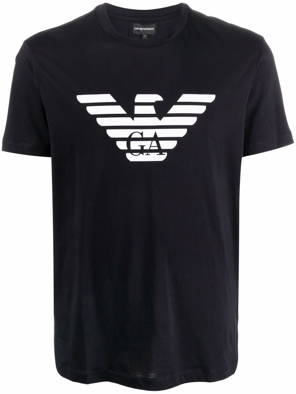 Shop Emporio Armani Eagle-logo T-shirt