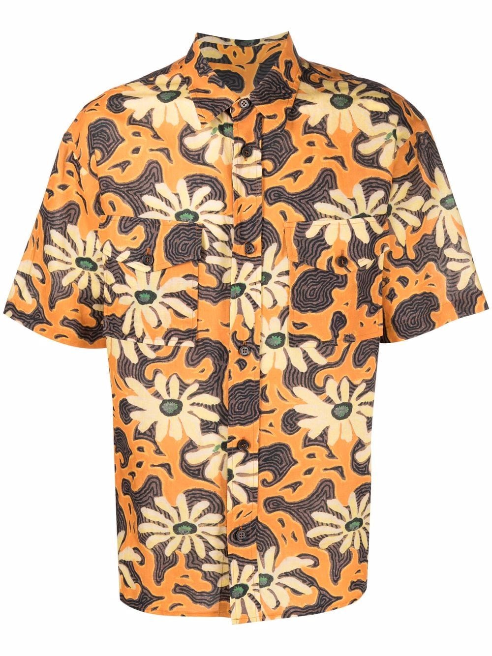 Shop Nanushka Floral Print Shirt