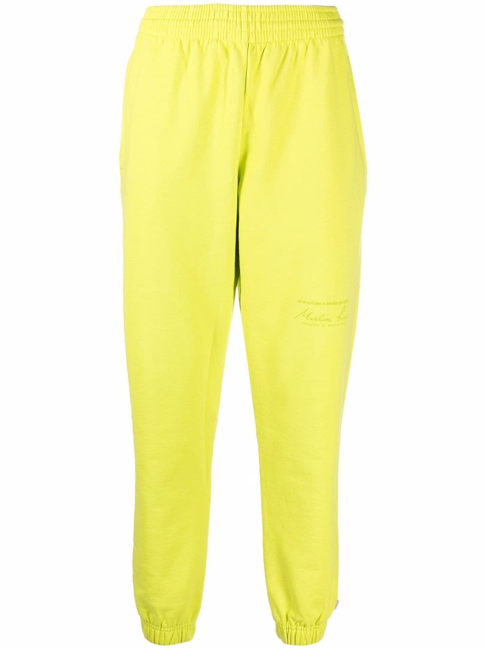 Shop Martine Rose Elasticated-waistband Track Pants