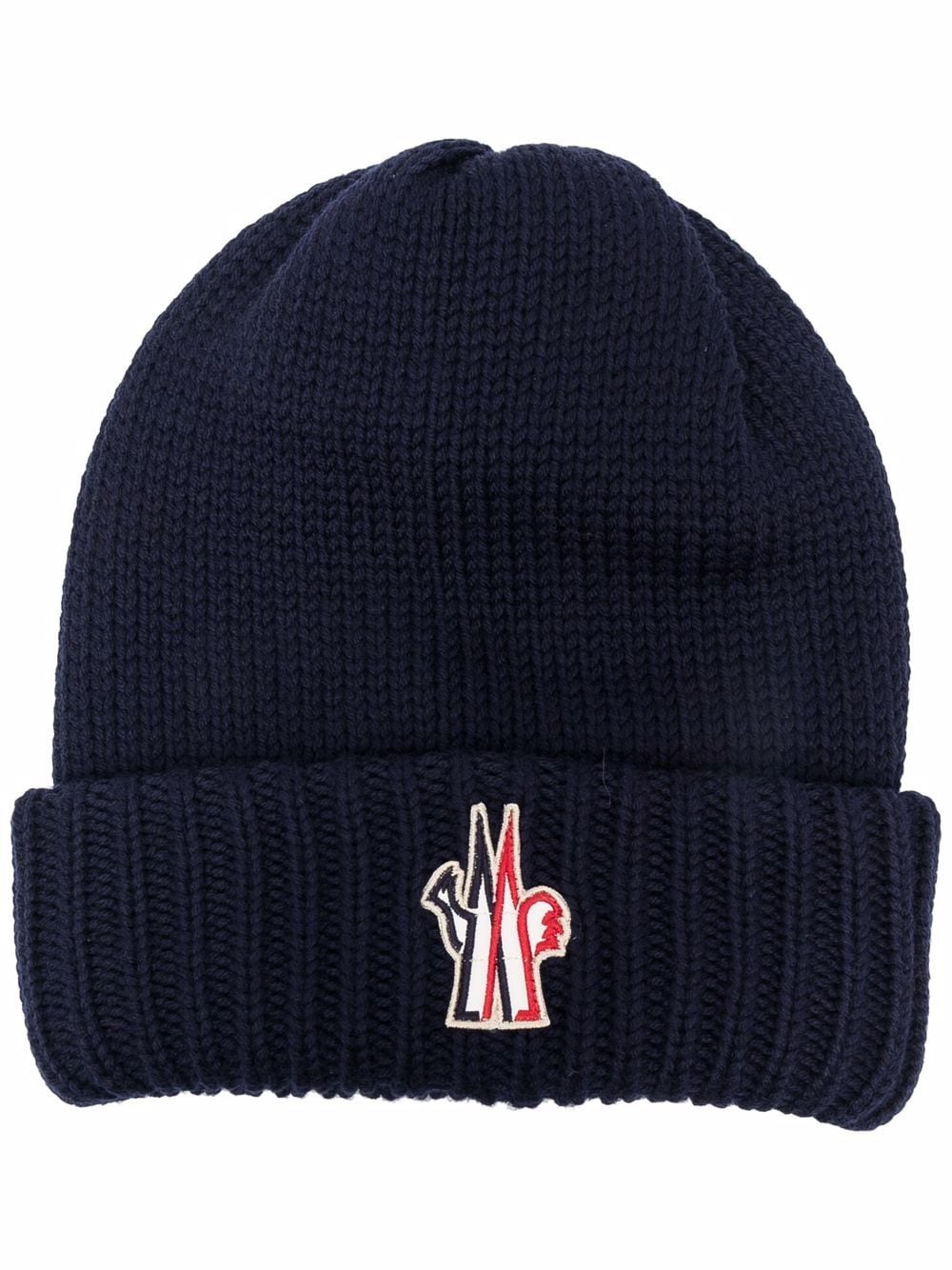 Shop Moncler Embroidered Logo Beanie
